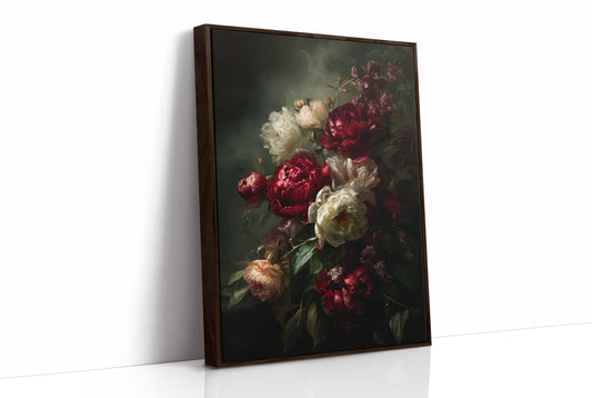 Velvet Blooms Against Midnight Walls
