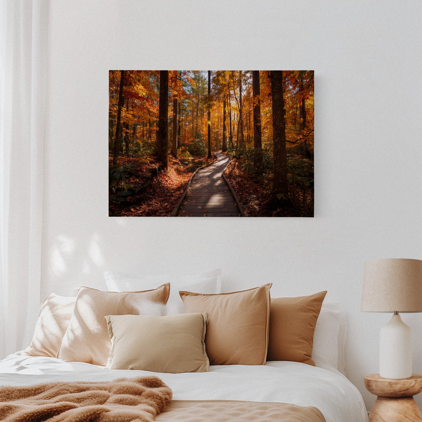 Autumn Path Weaves Golden Stories