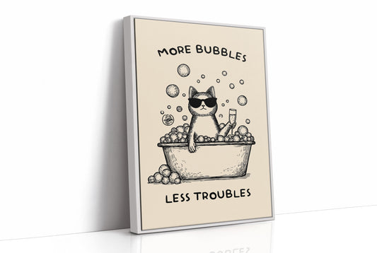 Feline Luxury: Champagne Bath Indulgence