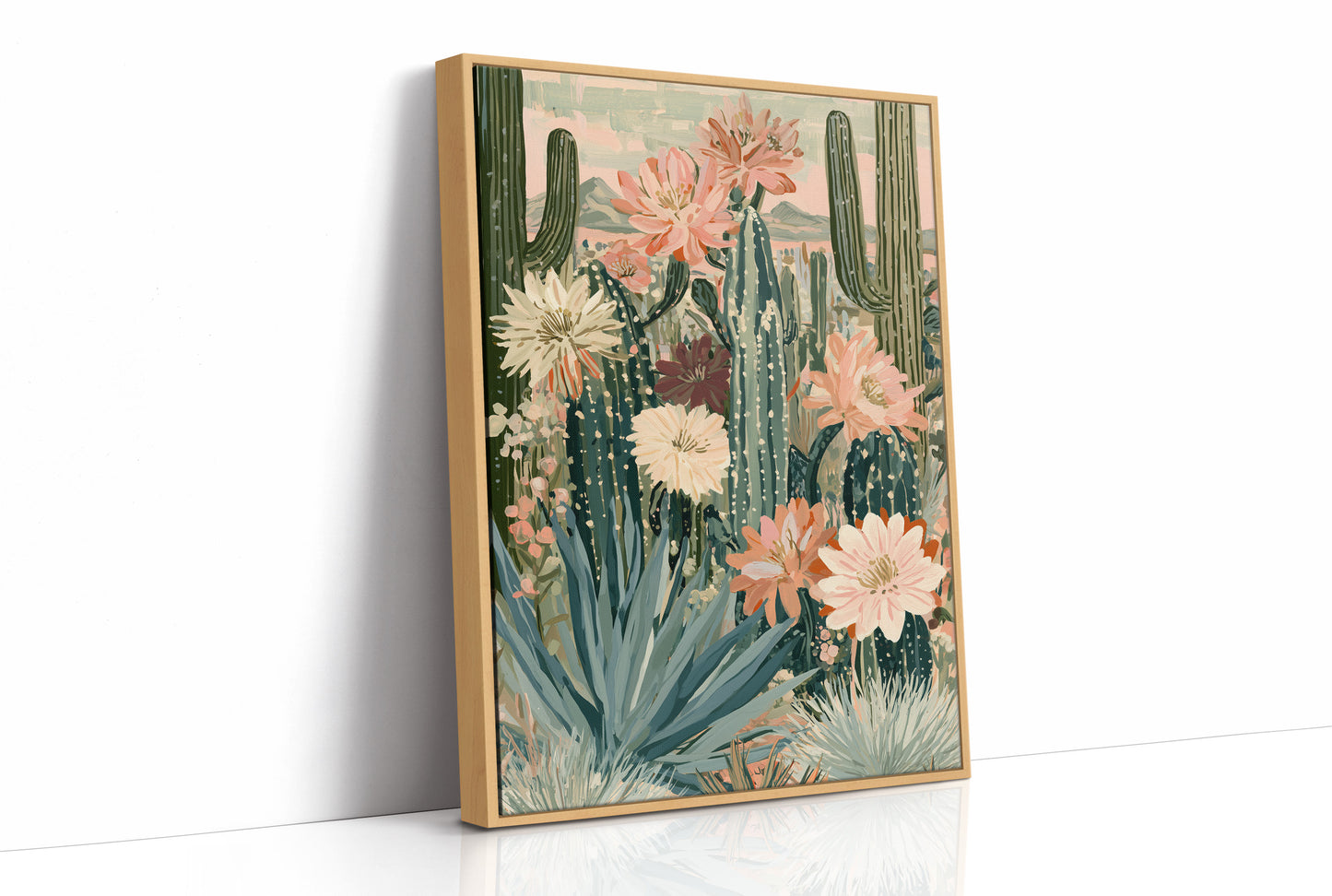 Desert Sunset: Pastel Botanical Bloom