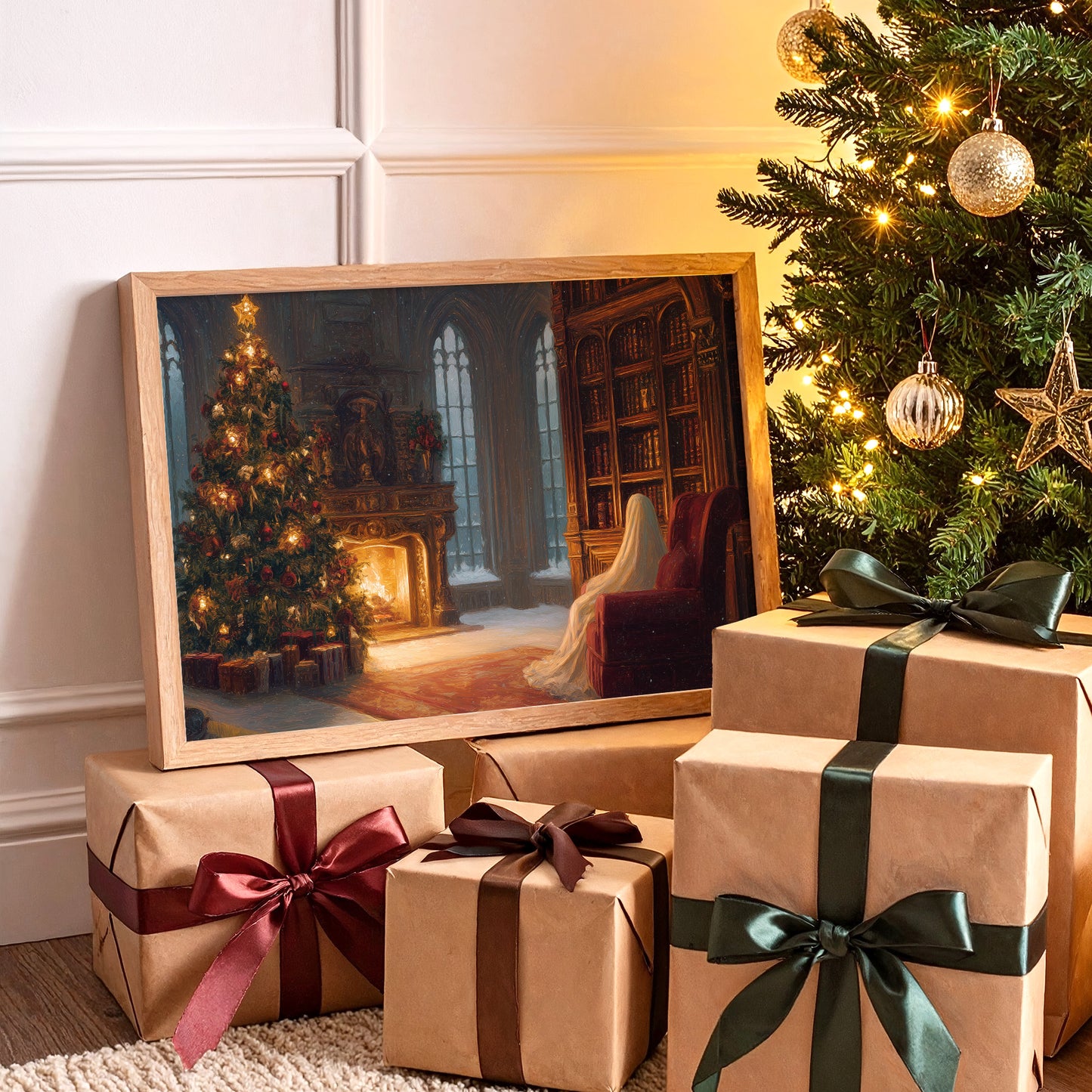 Silent Night In The Library Castle