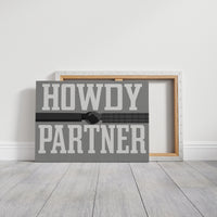 Howdy Partner Vintage Western Greeting