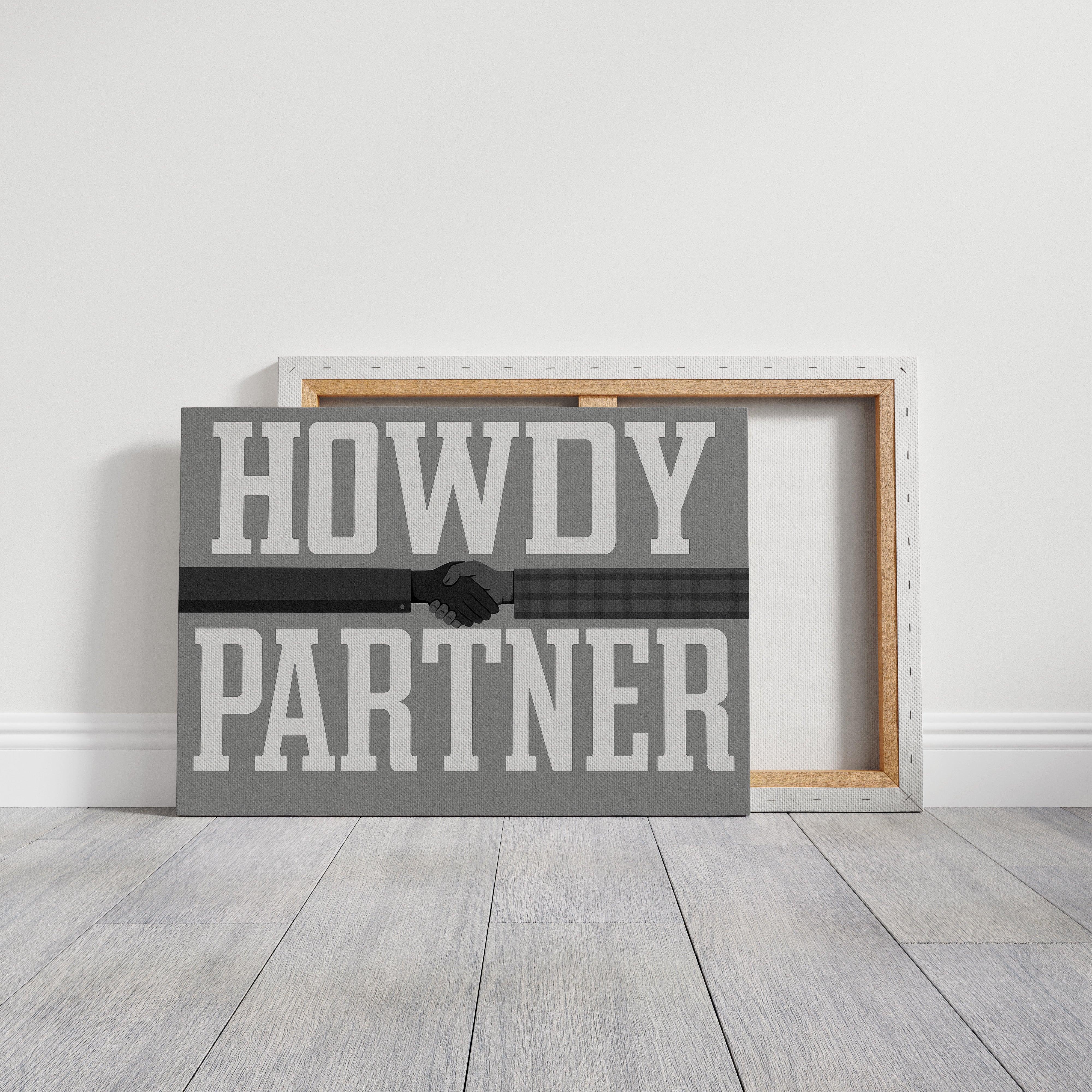 Howdy Partner Vintage Western Greeting