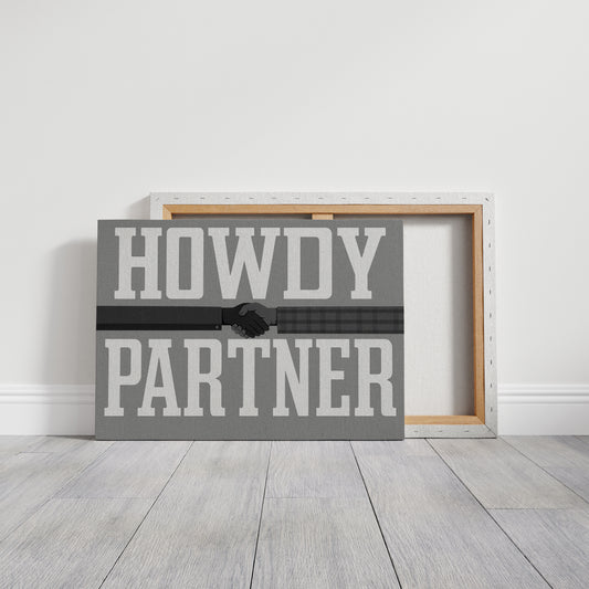 Howdy Partner Vintage Western Greeting