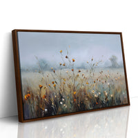 Wildflowers in the Morning Mist