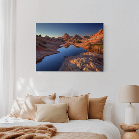 Red Rocks Mirror Desert Dawn