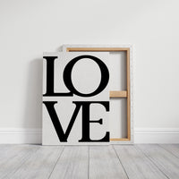 Bold Serif Love Typography Print