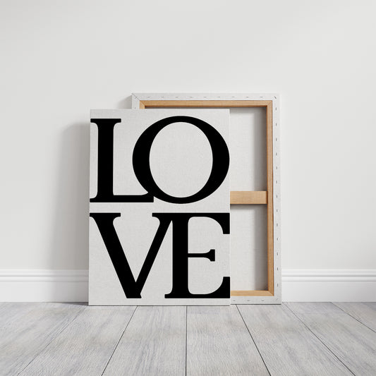 Bold Serif Love Typography Print