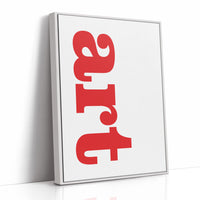 Art Crimson Typography: Vertical Declarations