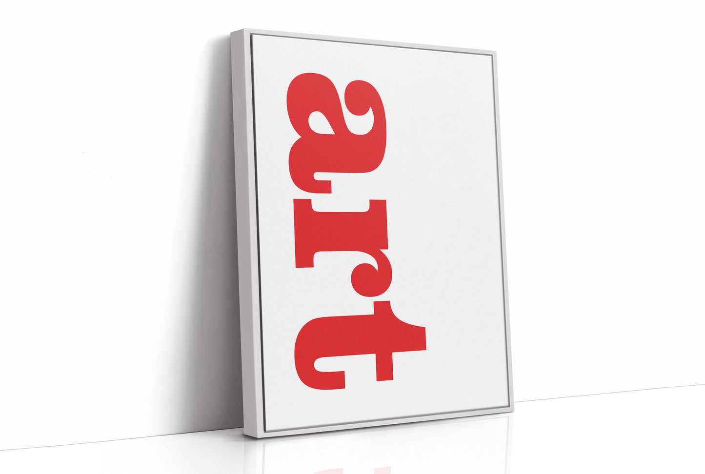 Art Crimson Typography: Vertical Declarations