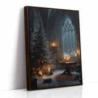 Candlelit Sanctuary On Winter Night