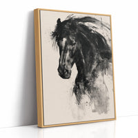 Unbridled Motion: Charcoal Stallion