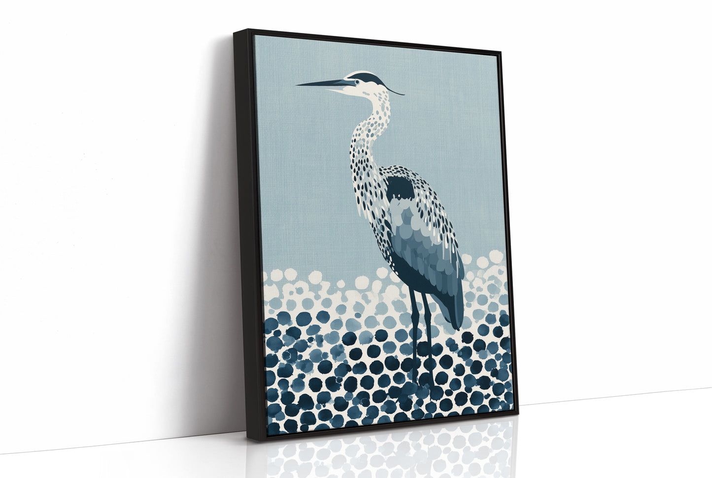 Heron in the Dappled Blue