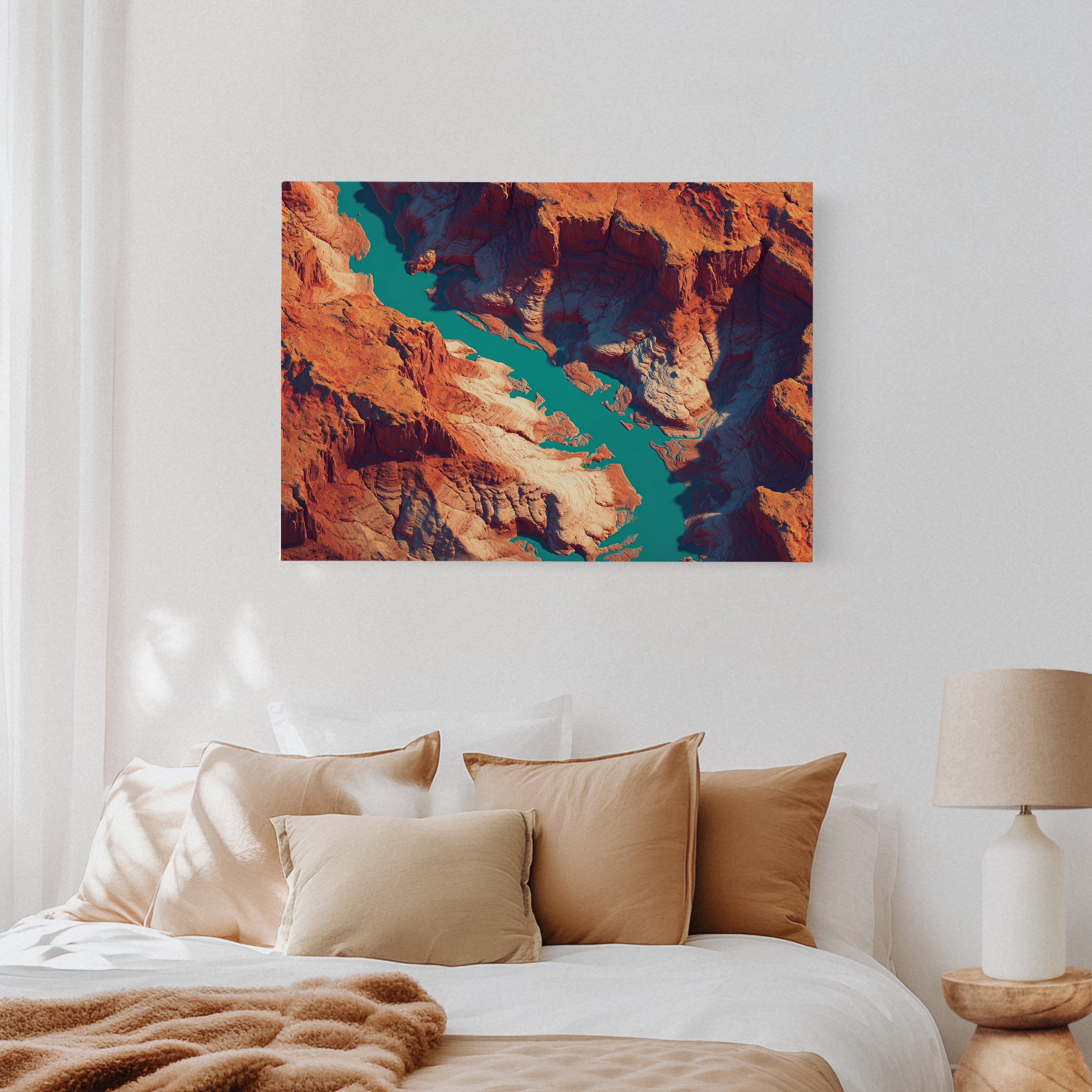 Turquoise Rivers Carve Ancient Stone