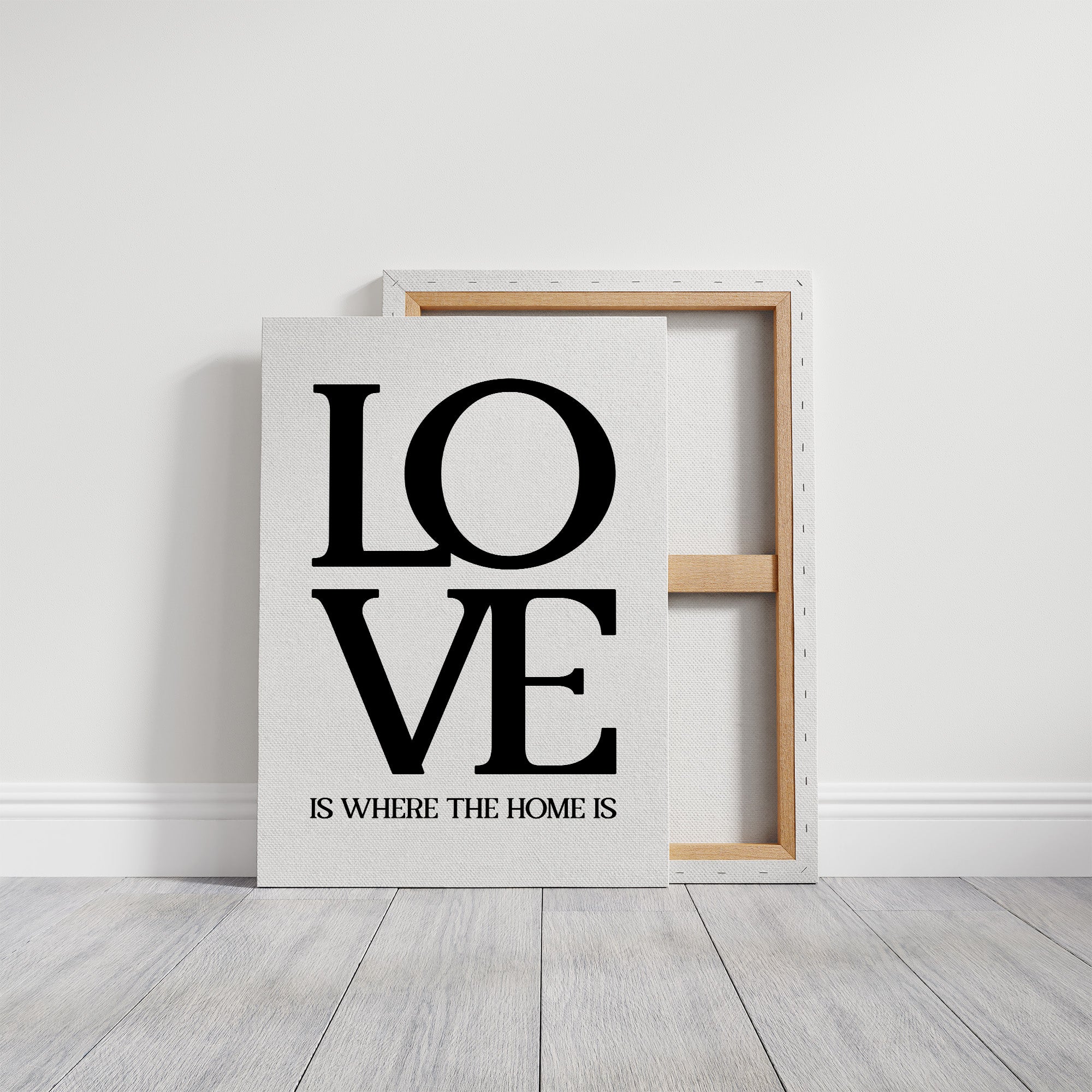 Love Is Where The Home Is Typography Print