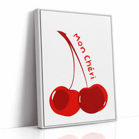 Crimson Duo: Typography in Fruit
