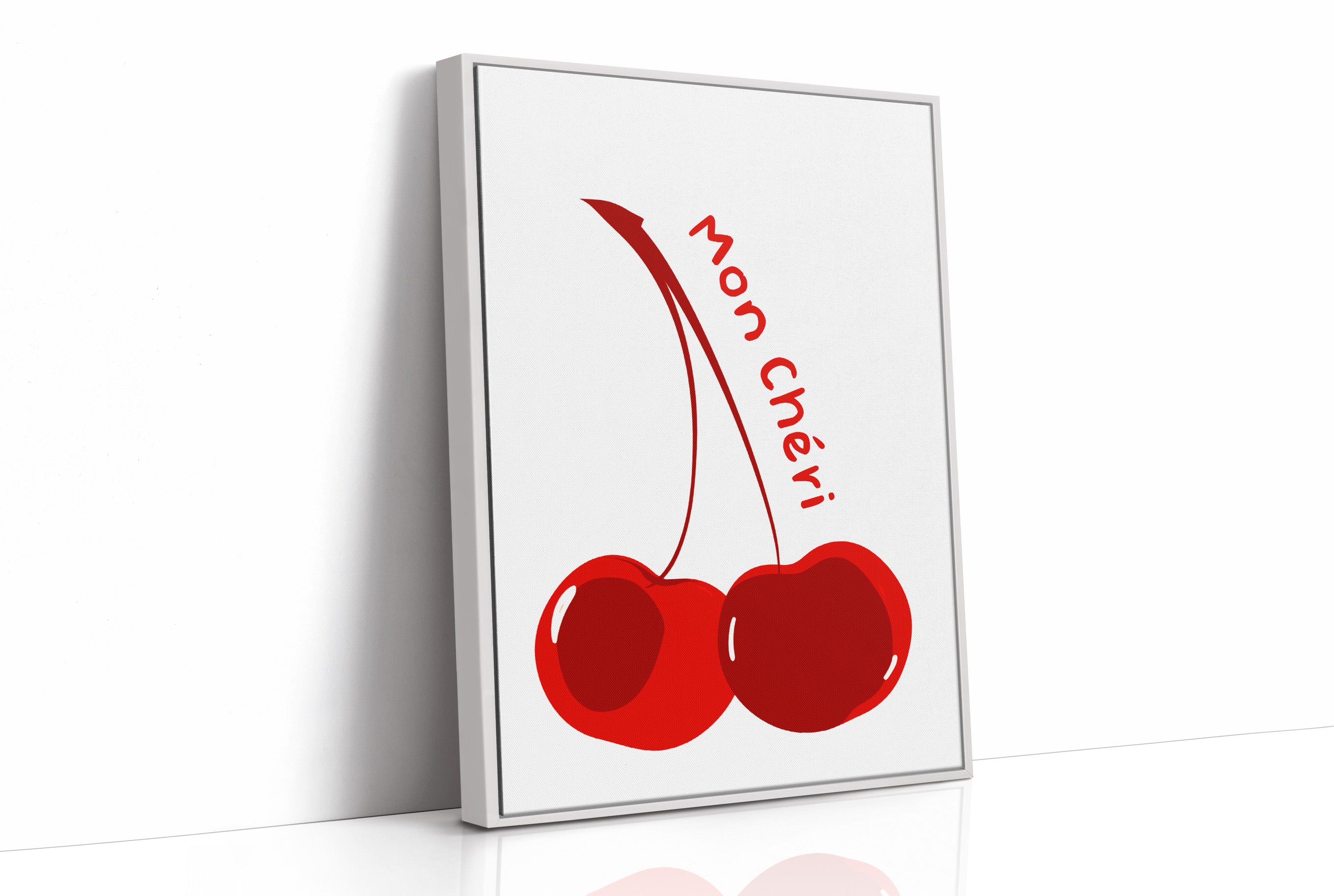 Crimson Duo: Typography in Fruit