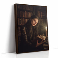 Candlelit Pages In Ancient Library
