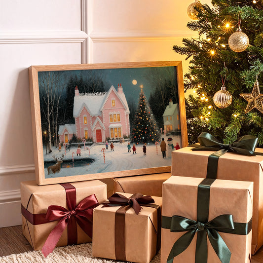 Pink Victorian Hosts Moonlit Skating Party