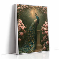 Peacock Beneath the Rose Arch