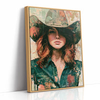 Sage Hat, Coral Light, Steady Gaze