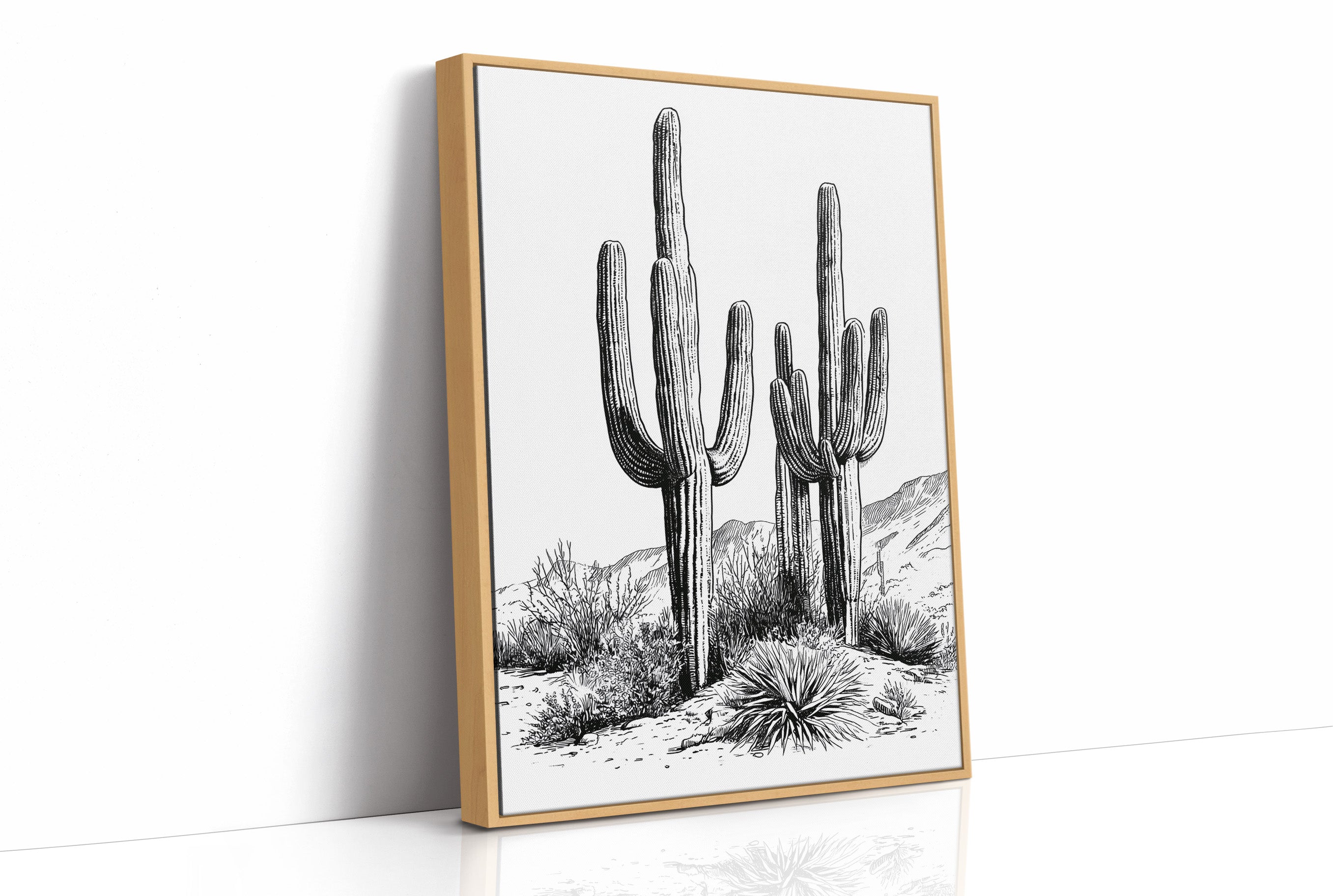 Twin Saguaro Sentinels