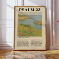 Psalm 23 Coastal Peace Print