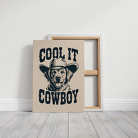 The Canine Cowboy Smiles Wide