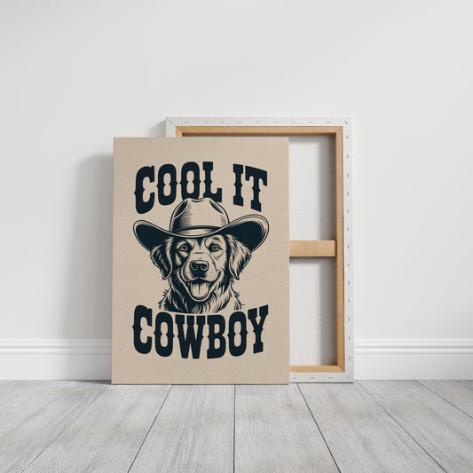 The Canine Cowboy Smiles Wide