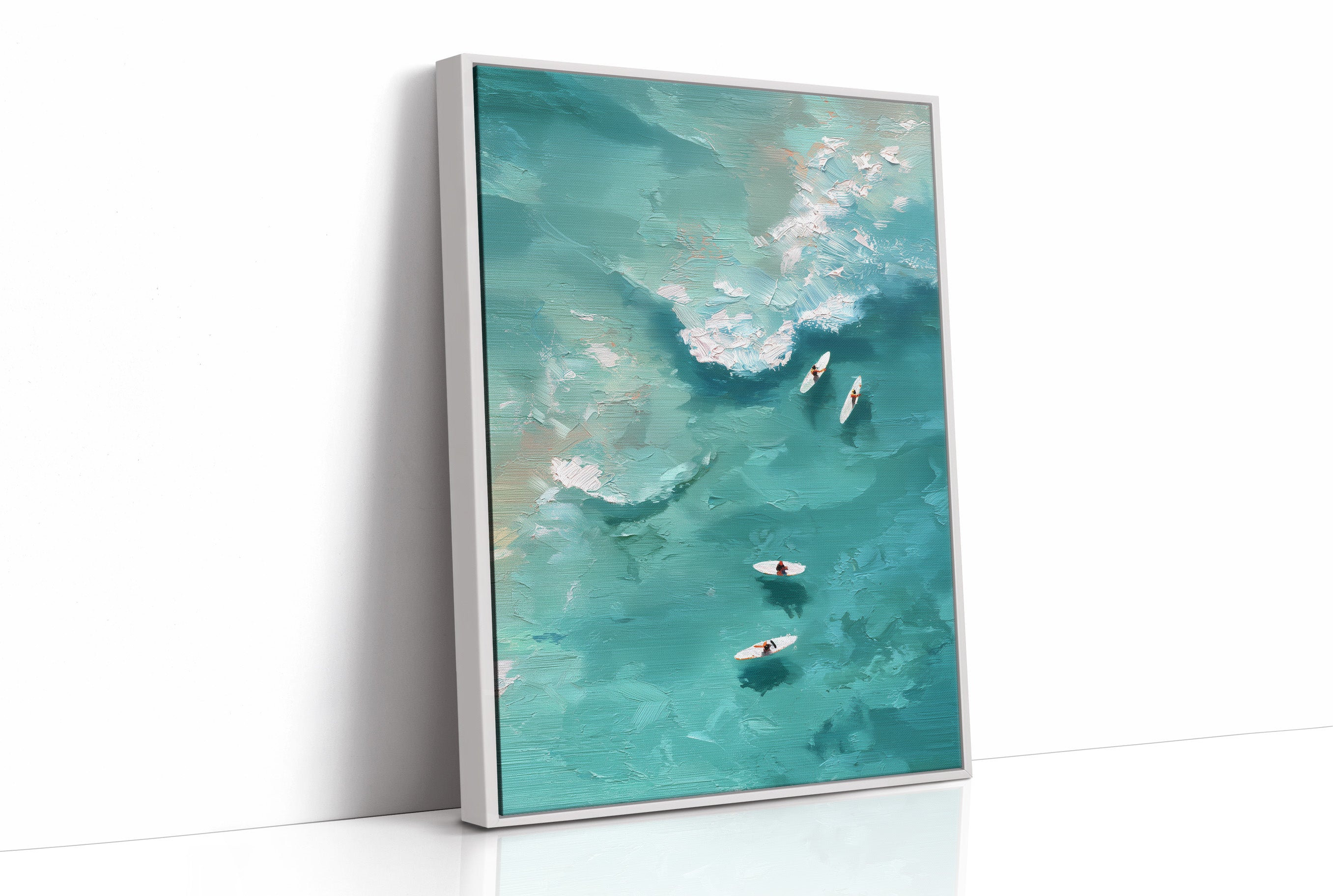 Four Boards Waiting for a Wave