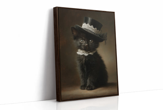 Victorian Feline In Top Hat