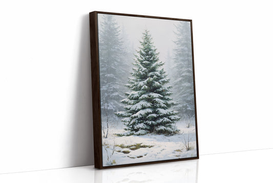 Evergreen Tales In Winter Mist