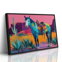 Turquoise Stallion Meets Desert Dawn
