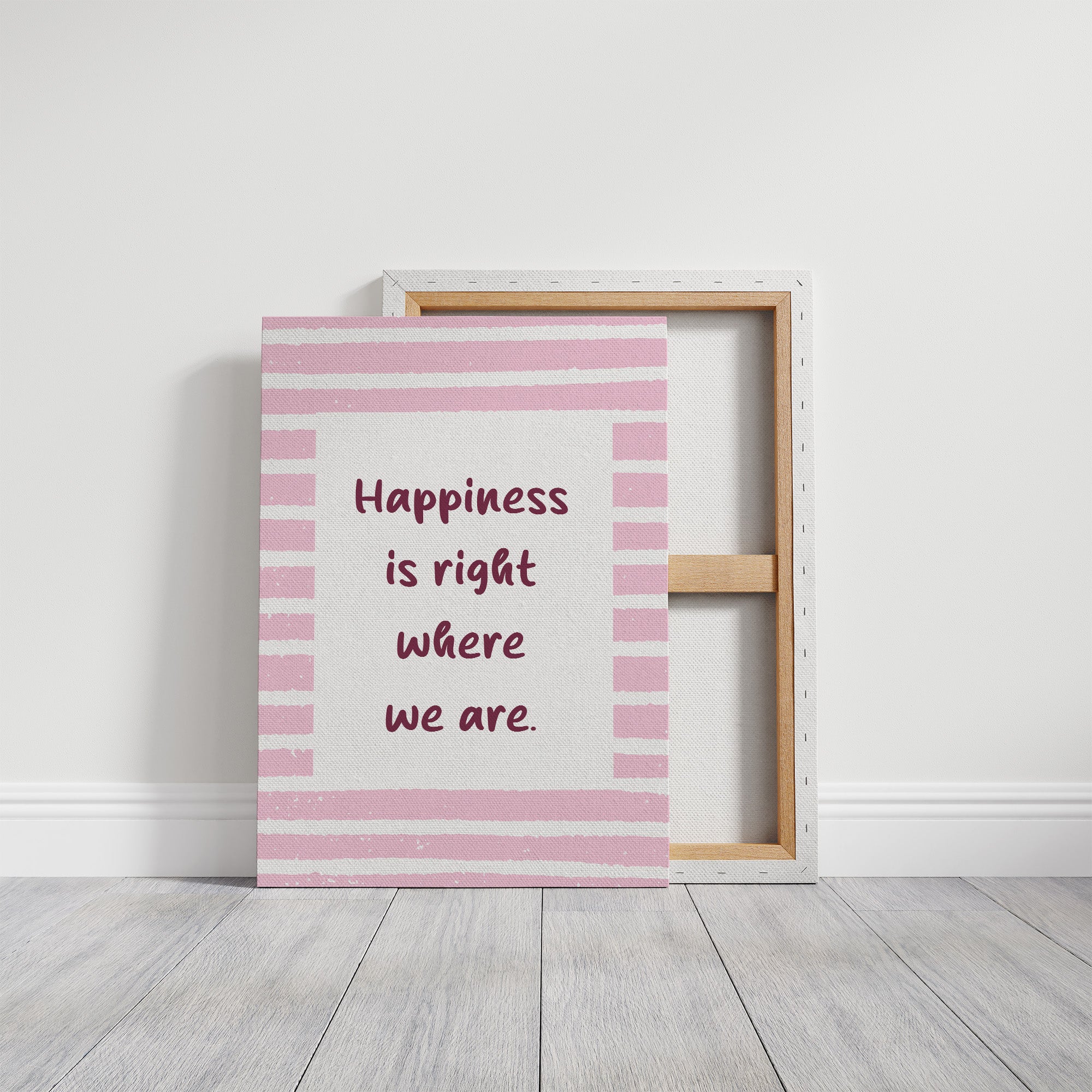 Happiness in Pink Stripes