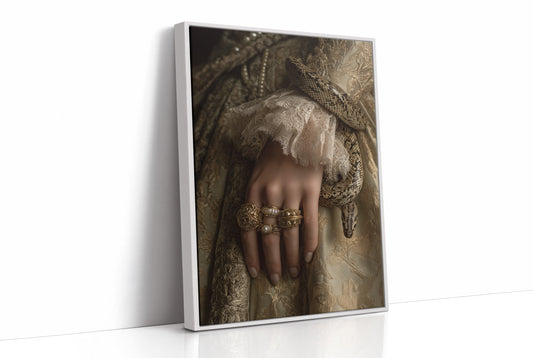 Serpent Coils Through Ancient Lace