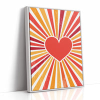 Radiant Heart's Retro Sunburst