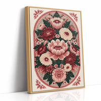 Rosette Medallion: An Ornamental Floral Tapestry