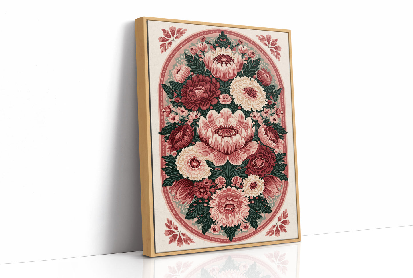 Rosette Medallion: An Ornamental Floral Tapestry