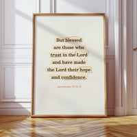 Blessed Trust Jeremiah 17 Scripture Art