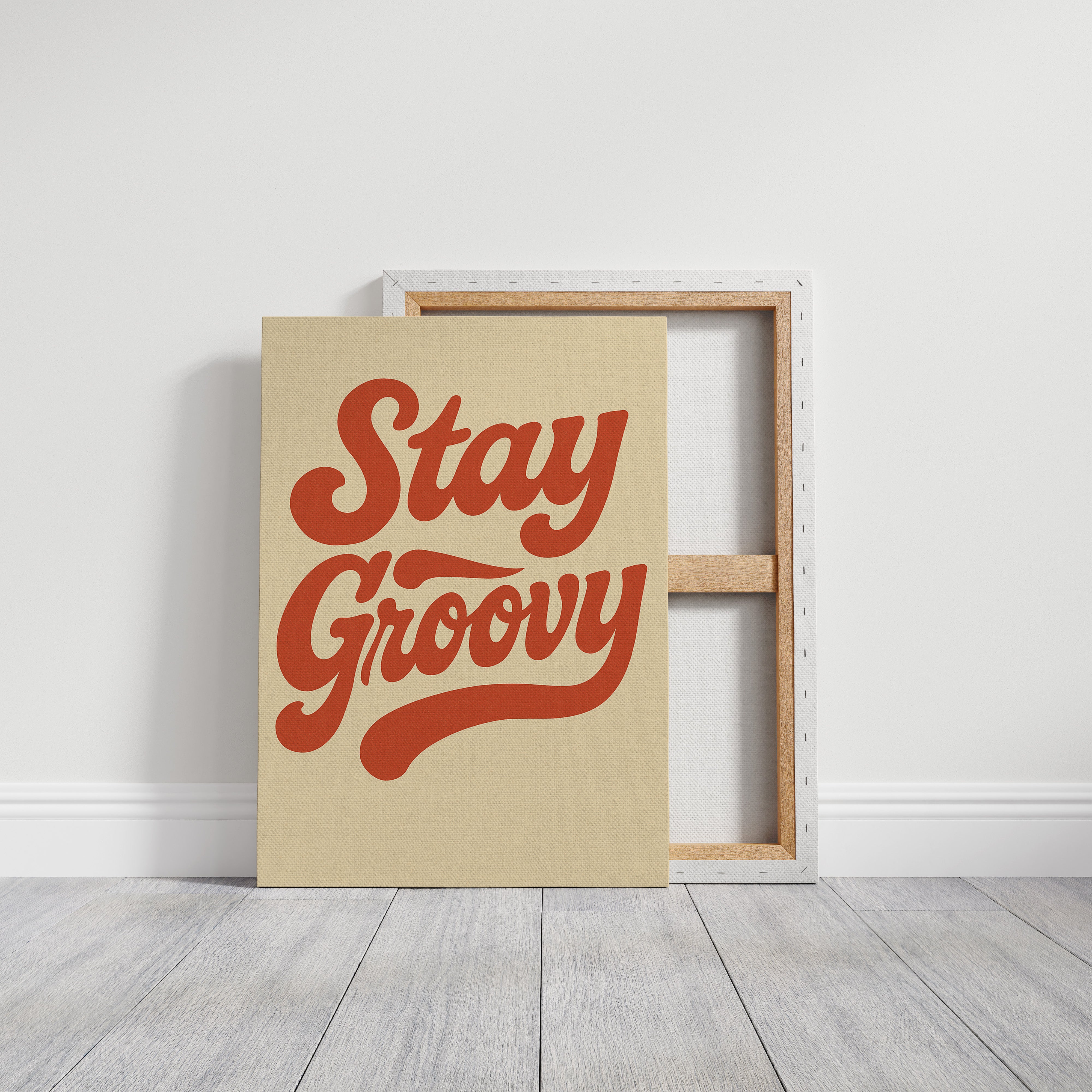 Stay Groovy Retro Typography Print