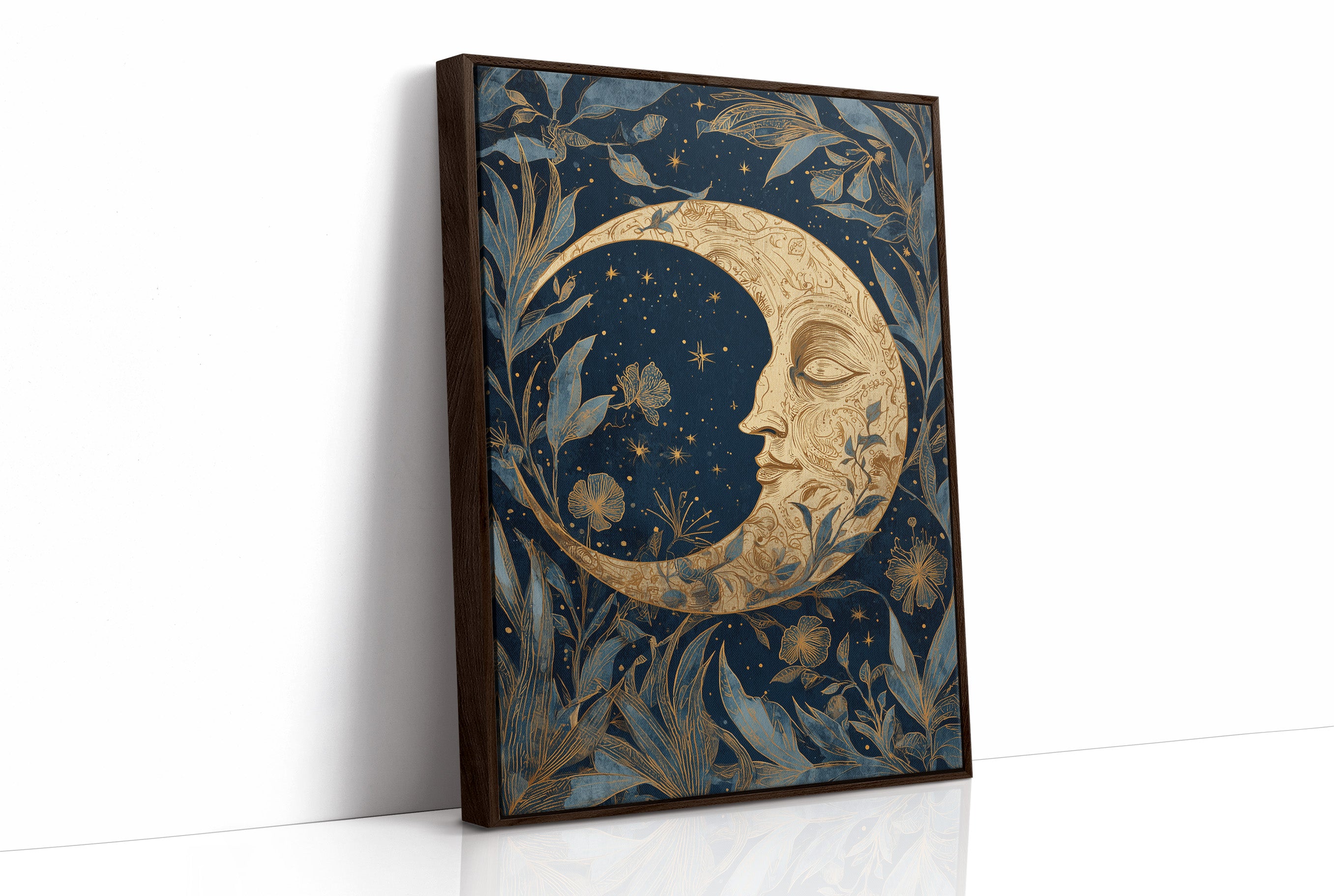 Midnight Blooms Around Lunar Face