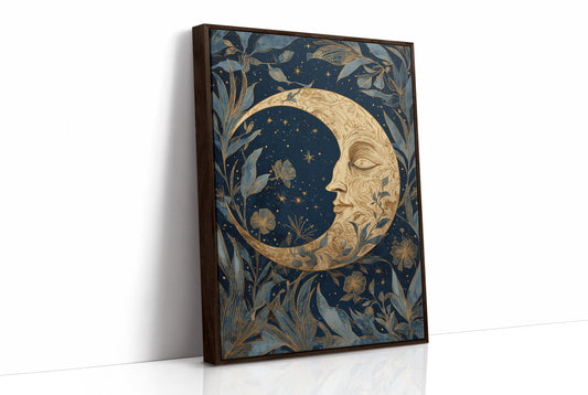 Midnight Blooms Around Lunar Face