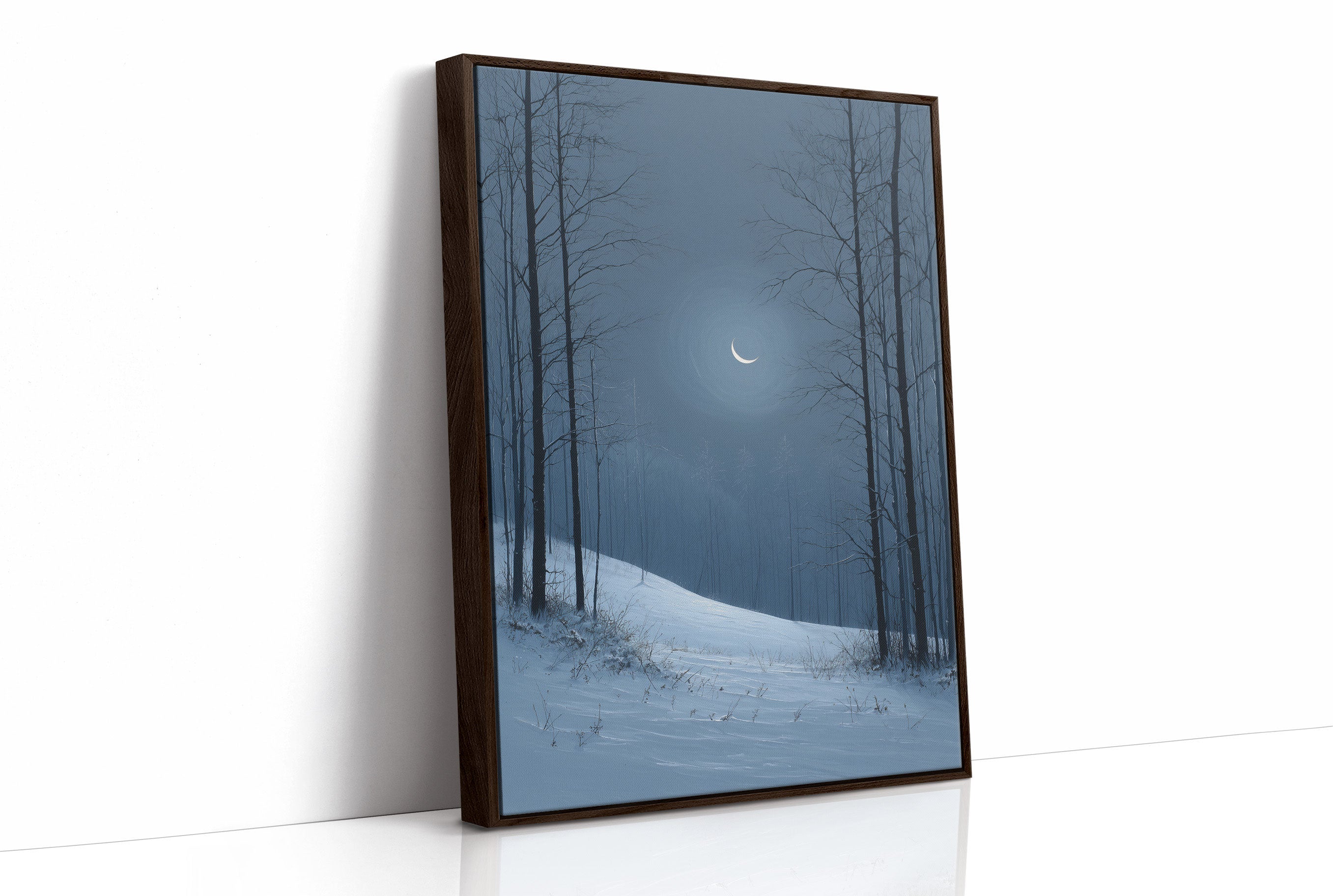 Moonlit Forest Beckons Winter Dreams