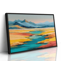 Turquoise Rivers Meet Golden Prairie