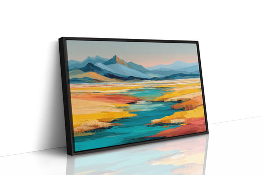 Turquoise Rivers Meet Golden Prairie