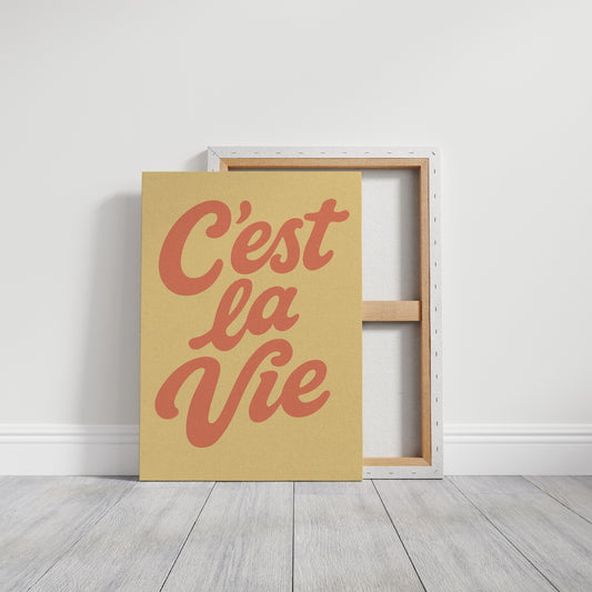 C’est La Vie Retro Wall Art