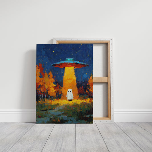 Ethereal Encounter Under Alien Light