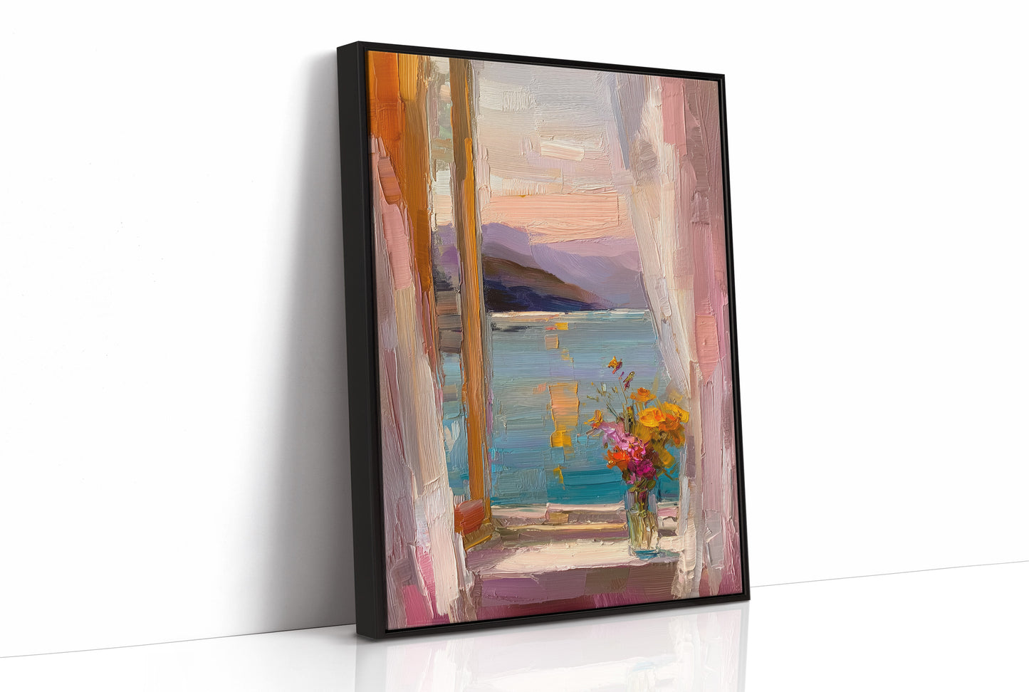 Pastel Window by the Sea