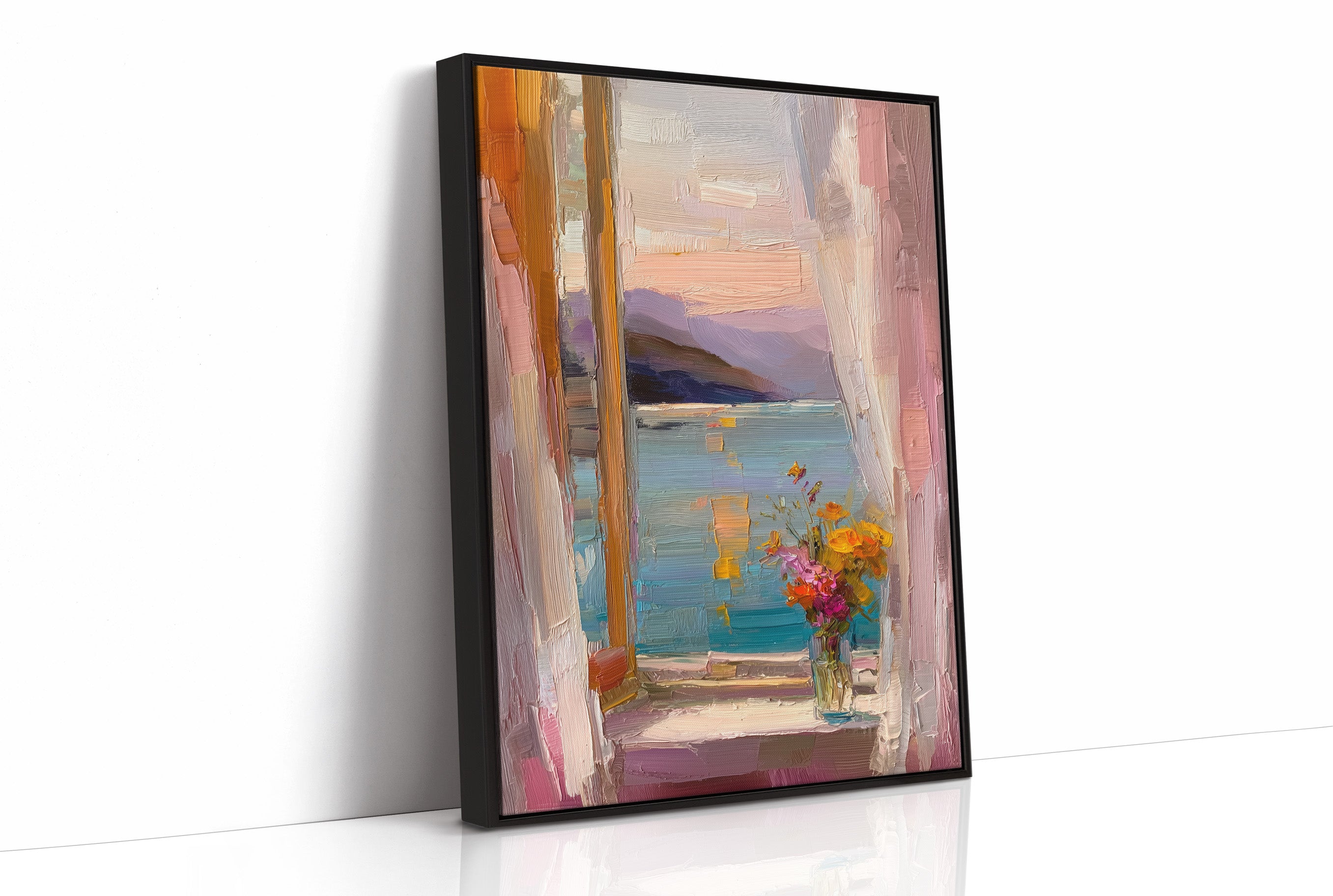 Pastel Window by the Sea