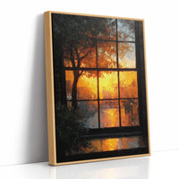 Golden Hour Through the Old Glass